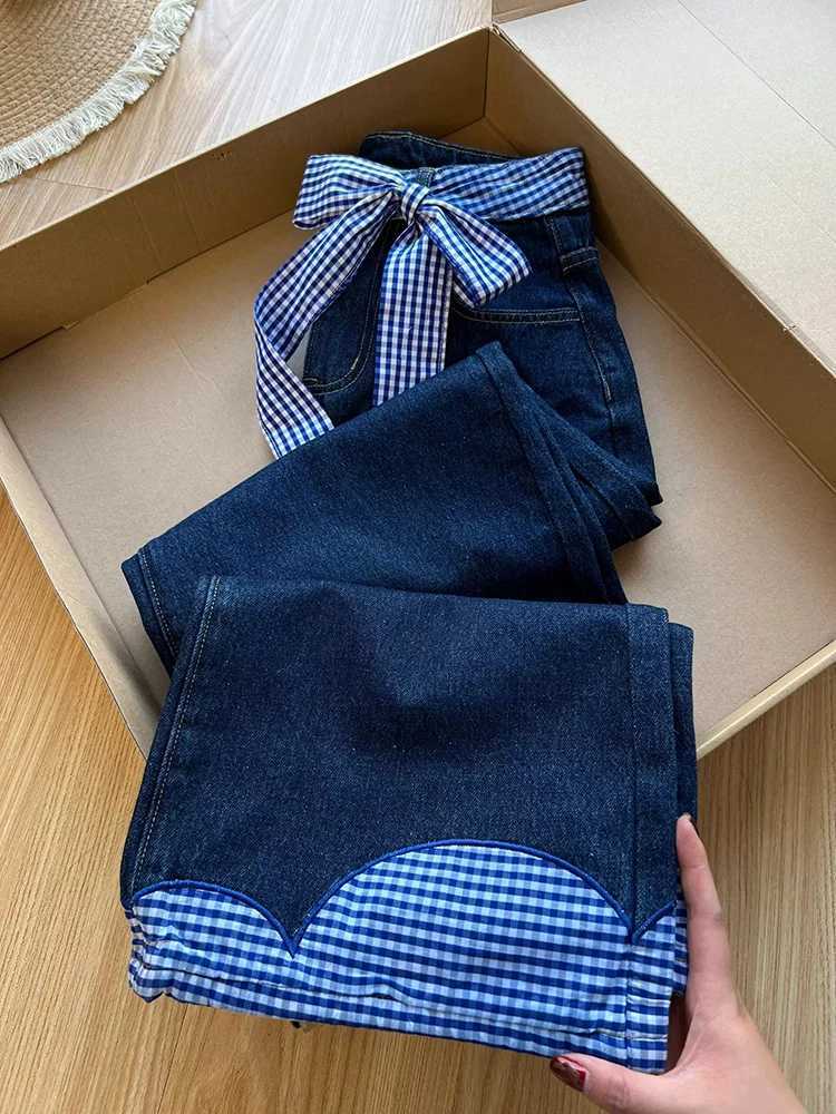 Y2K Spring Slim Fashion Women Jeans Casual Loose Contrast Color Woman Jeans High Waist Basic Chicly Wide Leg Pants FemaleT251208