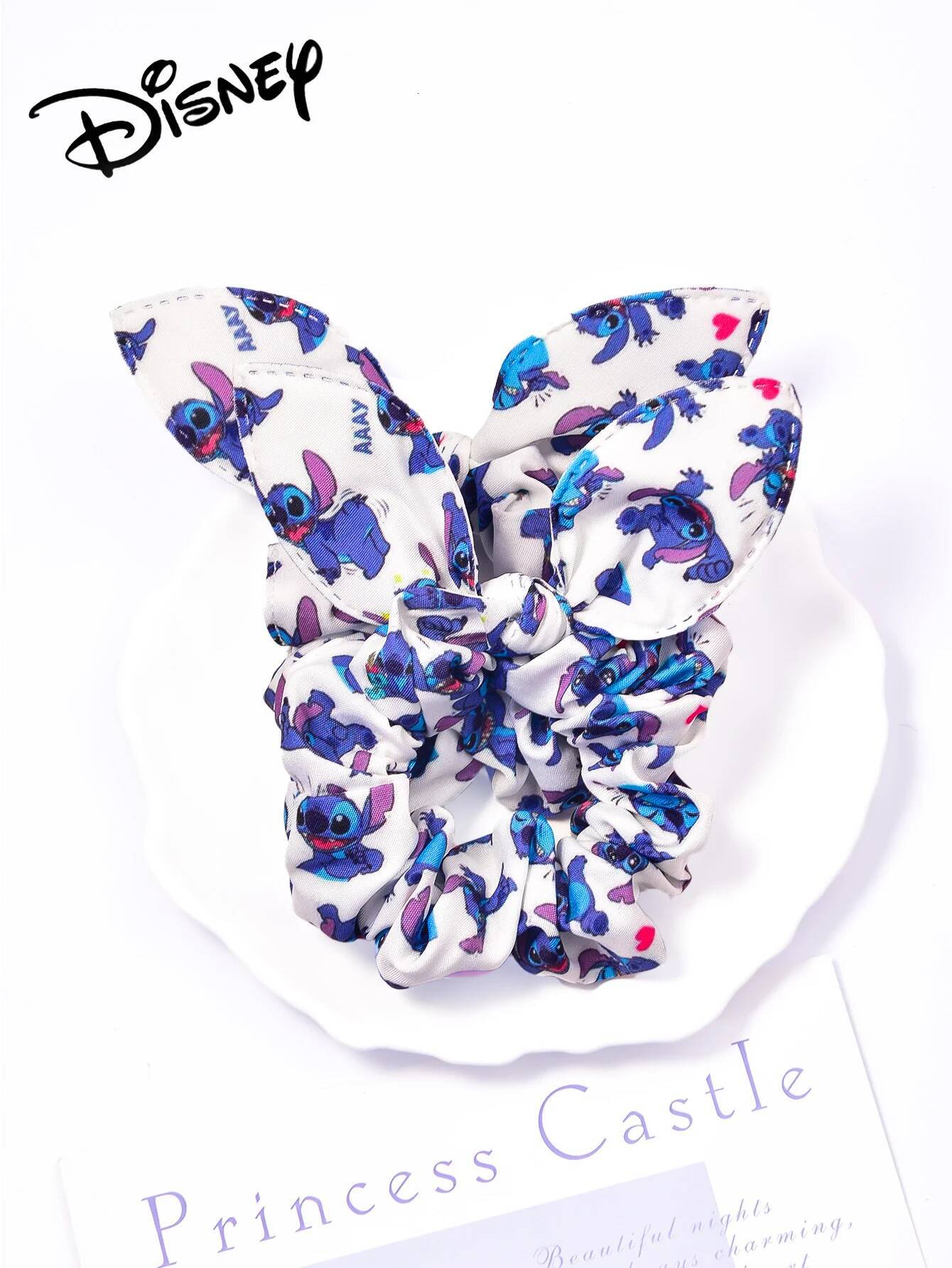 2 pieces of Disney licensed digital printed Stitch ear headbands, cute and trendy hair accessories.