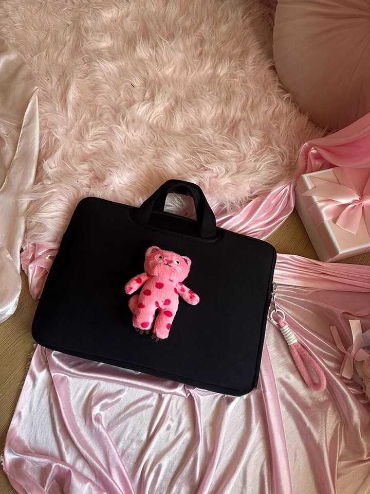 Ins Cat Cute Laptop Bag 13 133 14 15 156 16 Inch For Ipad Pro11 Macbook Air136 M3 Pro Dell Samsung Shockproof Notebook PouchT251208