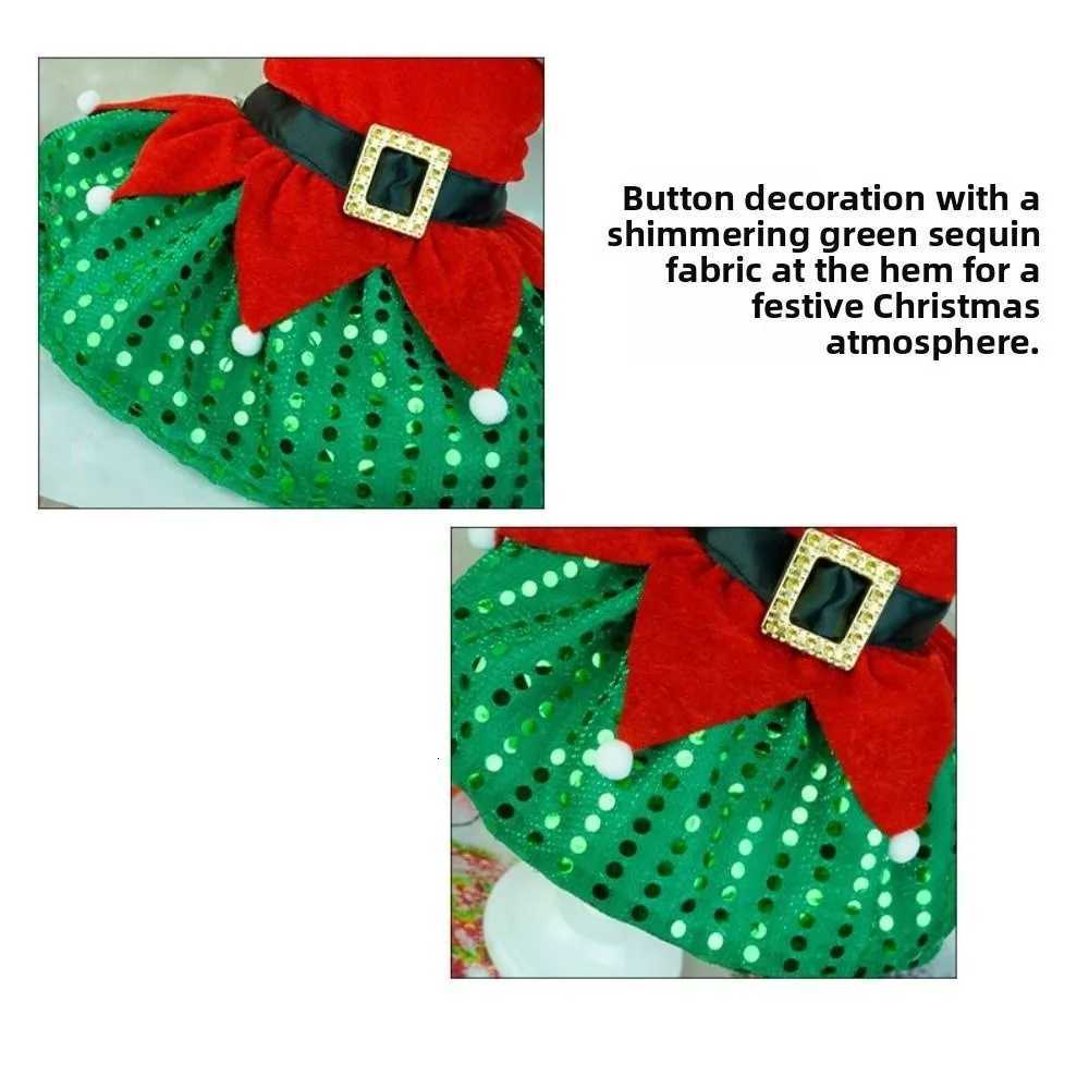 Comfortable Cute Santa Claus Dog Skirt Breathable Warm Cats Christmas Dress Soft Pet Christmas Costume Xmas M251208