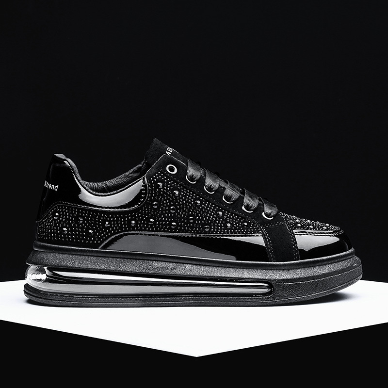 Free shipping designer shoes Men comfortable and trendy soft soled sports and leisure shoes men thick soled height increasing running shoes Interactiv