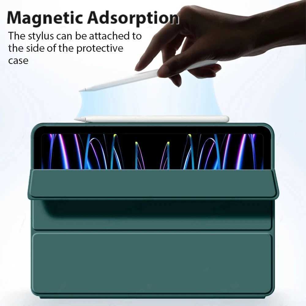 TPU Soft Silicone Tablet Cases for iPad Pro 13 M5A3361 2025 7th Gen M4 2024 Air 13 M3 M2 Case Trifold Stand Auto Sleep/Wake C251208