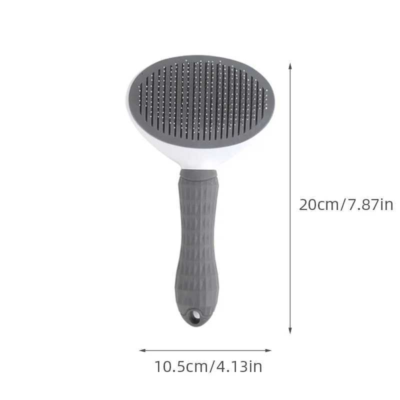 Pet Hair Removal Brush Dog Hair Comb Stainless Steel Automatic Hair Fading Cat Comb Pet Cleaning Grooming Supplies M251208 - view 7