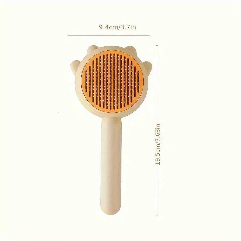 Pet Massage Comb Brush-Efficient Undercoat Remover with One-Click Loose Hair Release-Ideal for Long-Haired Breeds Senior Pets M251208 - view 7