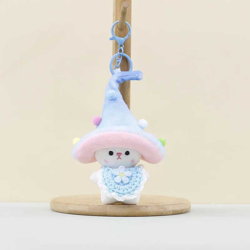 Cute Mushroom Elf Plush Keychain Charm Kawaii Soft Stuffed Animal Doll Pendant for Bag Backpack Luggage Car Key Women Girls GiftXJ251208 - view 5