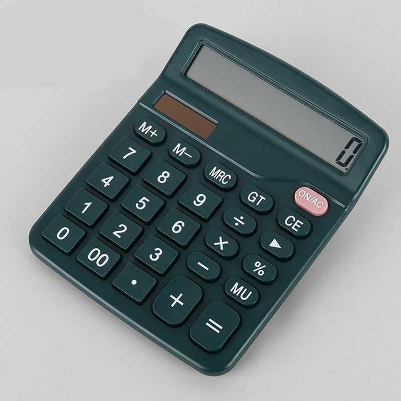 Calcator Clear Desktop Large Screen Dual Power Supply Financial Accounting Digital Calcator Off Supplies H251208