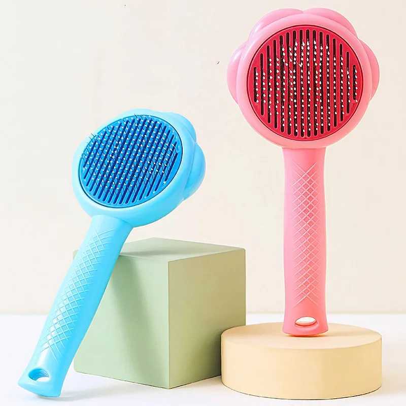 Dog Brush Self Cleaning Cat Brush Automatic Dogs Comb One Button Dog Grooming Massage Cat Brushes Pet Products M251208 - view 4