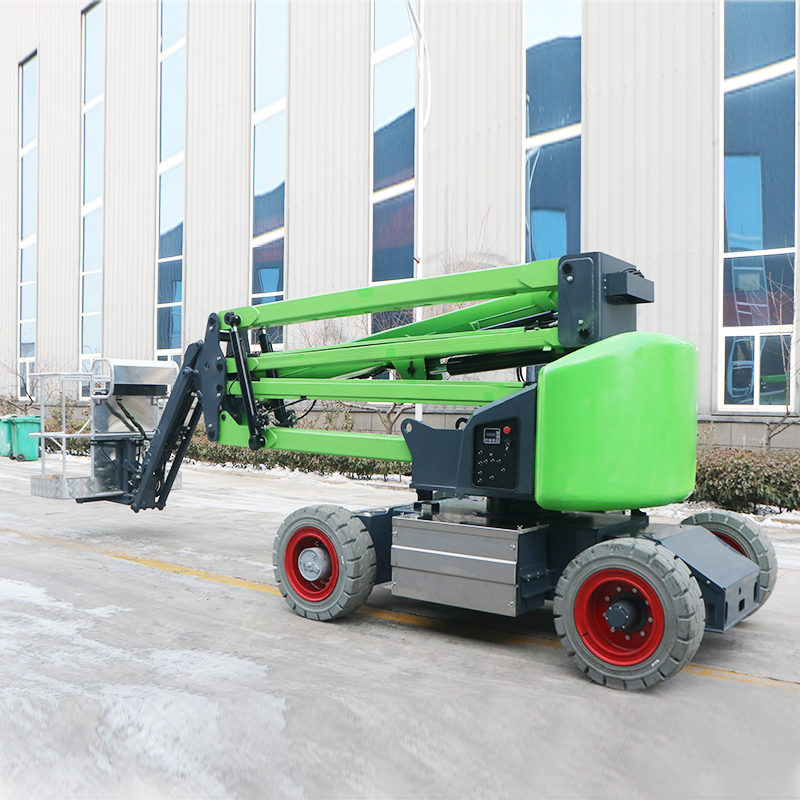 Articulated Boom Lift with Folding Function | Space-Saving Solution for Easy Transport and Storage