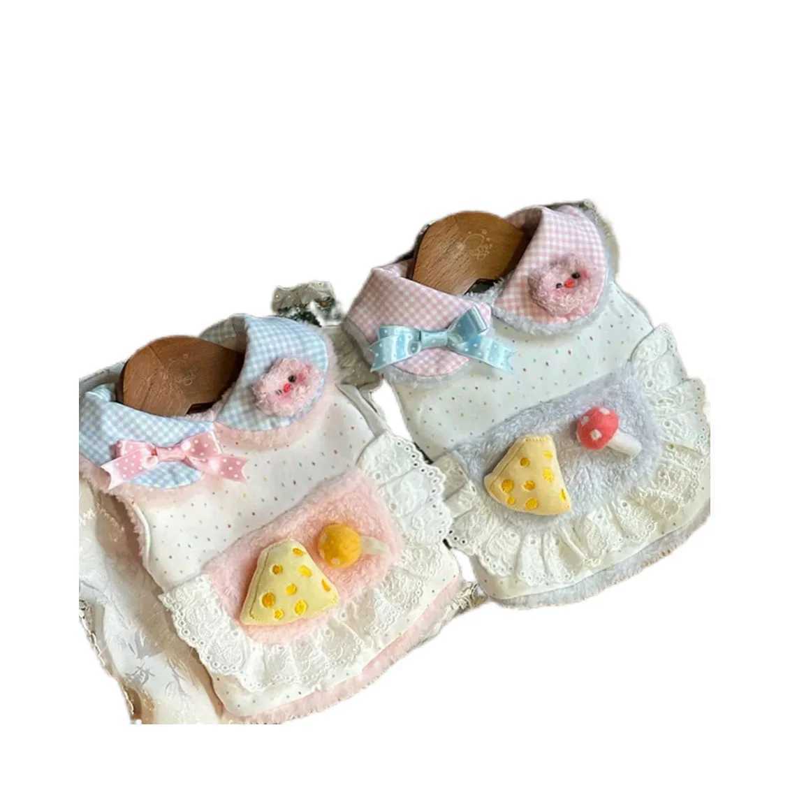 Pet Autumn/Winter Plush Pocket Dress Plush Vest Teddy Cute Vest Pet Clothing Dog Dresses for Small Dogs Puppy Clothes M251208