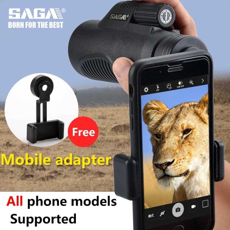 SAGA BAK4 8x32 10x42 Monocar Telescope HD Mini Monocar Outdoor Hunting Camping Scopes Phone C251208