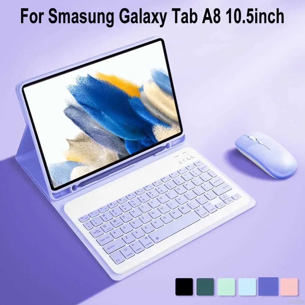 Tablets Keyboard Case For Galaxy Tab A8 SM-X200 X205 X207 105 Inch Detachable Keyboard Cover for Tab A8 2021/2022 Funda C251208