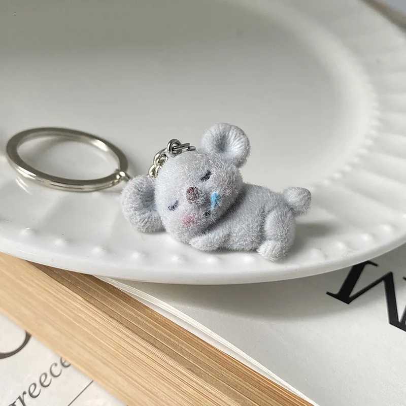 Cartoon Plush Koala Keychain Cute Fluffy Doll Bag Pendant Women DIY Keyring Charms Gift Plush Toy Charms Key AccessoriesXJ251208 - view 6