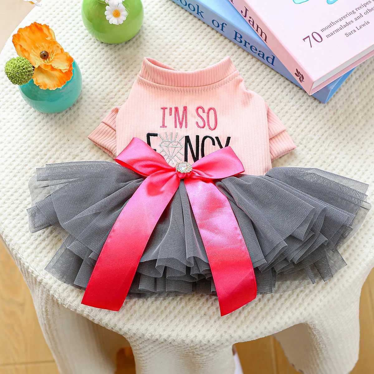 Small Puppy Dog Pink Tutu Dress for Small Pet Dog Cat Wedding Christmas Dress Skirt Gift M251208