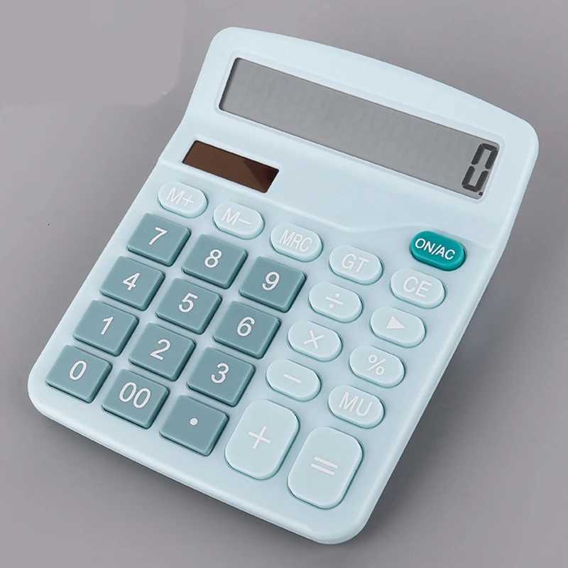 Calcator Clear Desktop Large Screen Dual Power Supply Financial Accounting Digital Calcator Off Supplies H251208