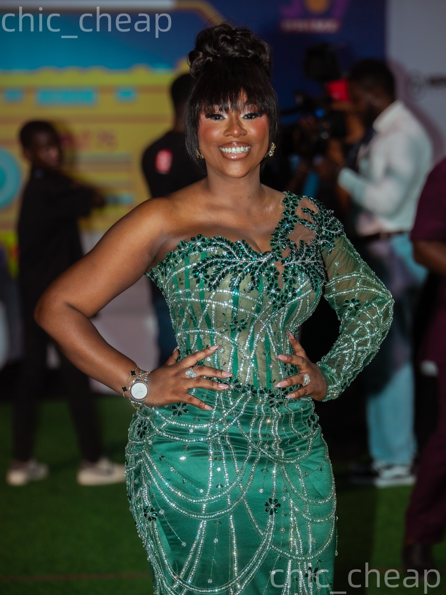 Aso Ebi Hunter Green Mermaid Prom Dresses 2026 One Shoulder Crystals Evening Formal Party Second Birthday Engagement Gowns Plus Size Dress For Special