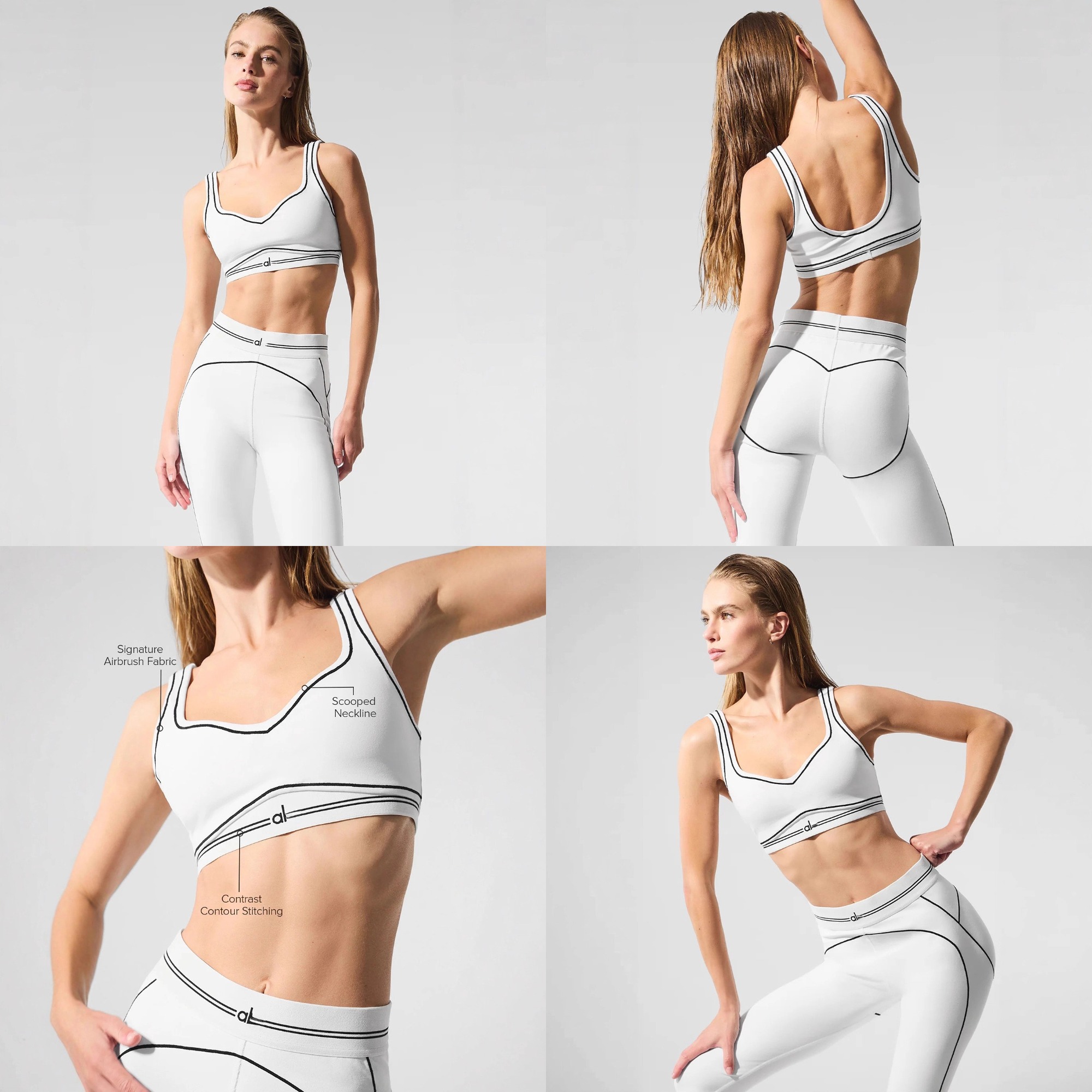 Yoga Outfits Designer Yoga Outfits Polyamide Letter Printed Abdominal Muscle Training Women Two-piece yoga Suit