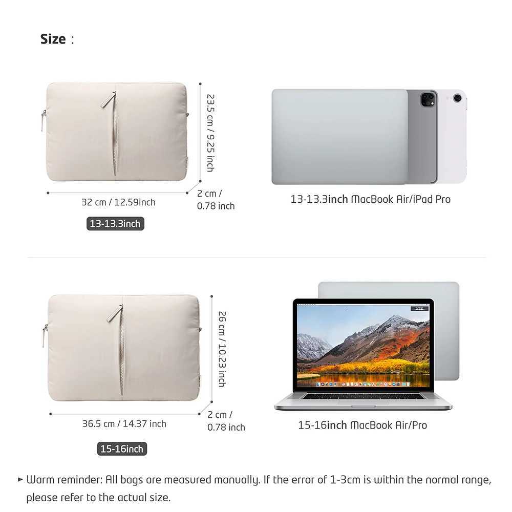 Plush Laptop Sleeve for 13 15 16Inch MacBook Air/Pro Dell HP Cute Fluffy Soft Case for Women Fashion Protective Laptop BagT251208