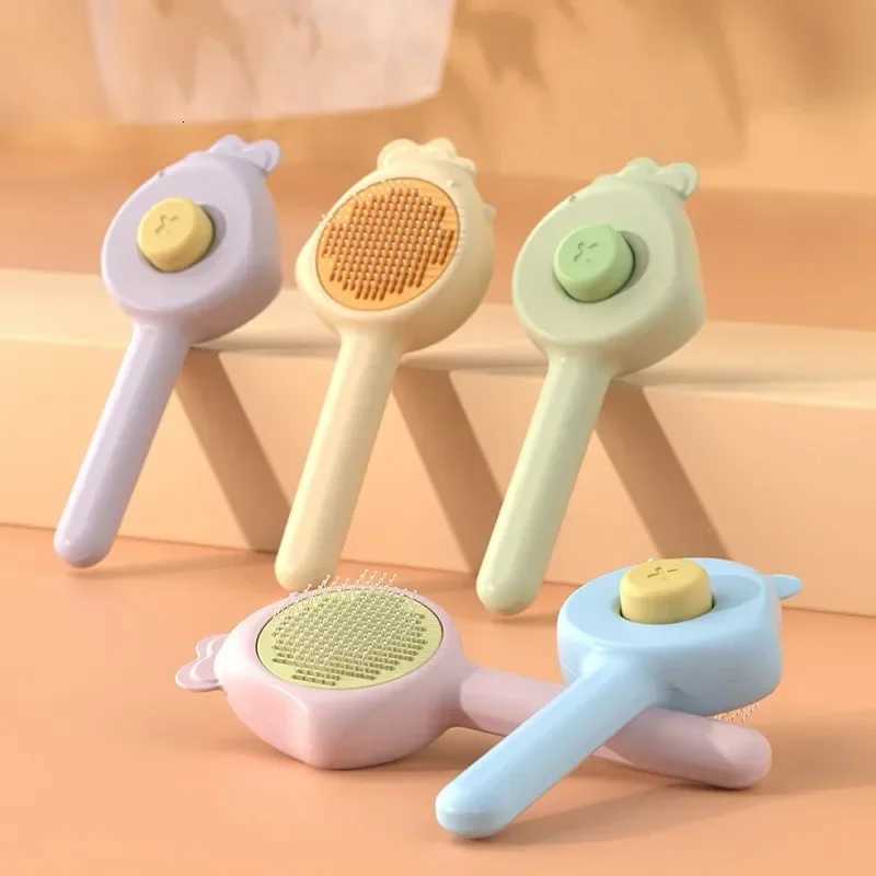 Pet Massage Brushes Cat Comb Hair Removal Pet Grooming BrushSelf Grooming Brush for Kitten Removes Tangles Loose Fur Cats Dogs M251208
