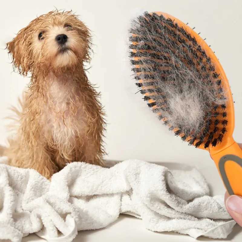 Dog Comb Double-sided Combs for Cats Cleaning Tools Massage Dog Grooming Brush Long Hair Cat Brush Pet Products M251208 - view 4