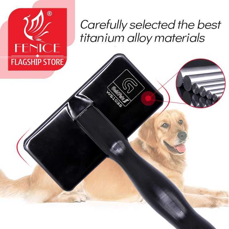 Pet Grooming Comb Shedding Hair Remove Needle Brush Slicker Massage Tool Dog Cat Horse Supplies Pet Supplies Accessories M/L M251208 - view 5