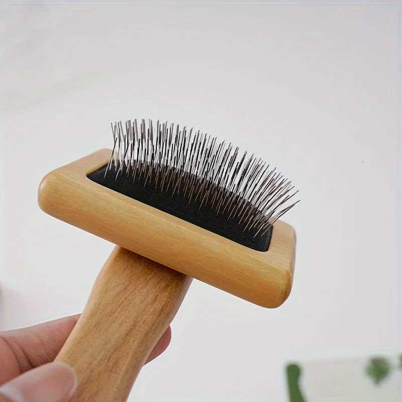 Dog Comb Wood Needle Comb Cat Comb Pet Comb Solid Wood Beauty Needle Comb Dog Cat Knot Off Float Comb Air Cushion Comb M251208 - view 7