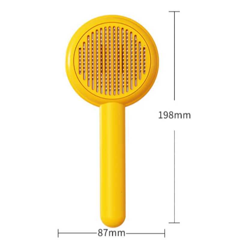 Pet Comb One-Key Hair Removal Cleaning Brush Magic Massage Grooming Needle Scratcher For Cat Dog Cleaning Care Supplies M251208 - view 7