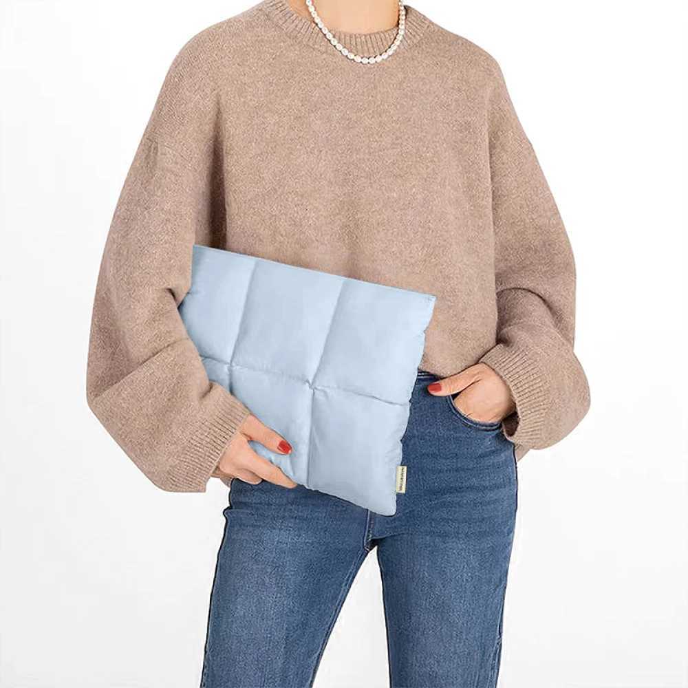 Puffy 13 14 Inch Laptop Sleeve Quilted Padded Computer Cover Bag for Women 14 16 inch Laptop Carrying Case for Macbook Air ProT251208