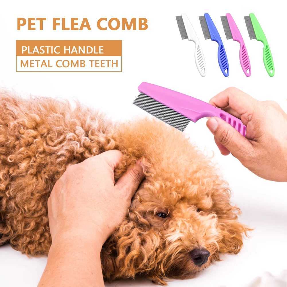Portable Dog Cat Comb Brush Pet Hair Comb Stainless Steel Comfortable Pet Beauty Hairdressing Tools Pet Supplies Hair Remover M251208 - view 4