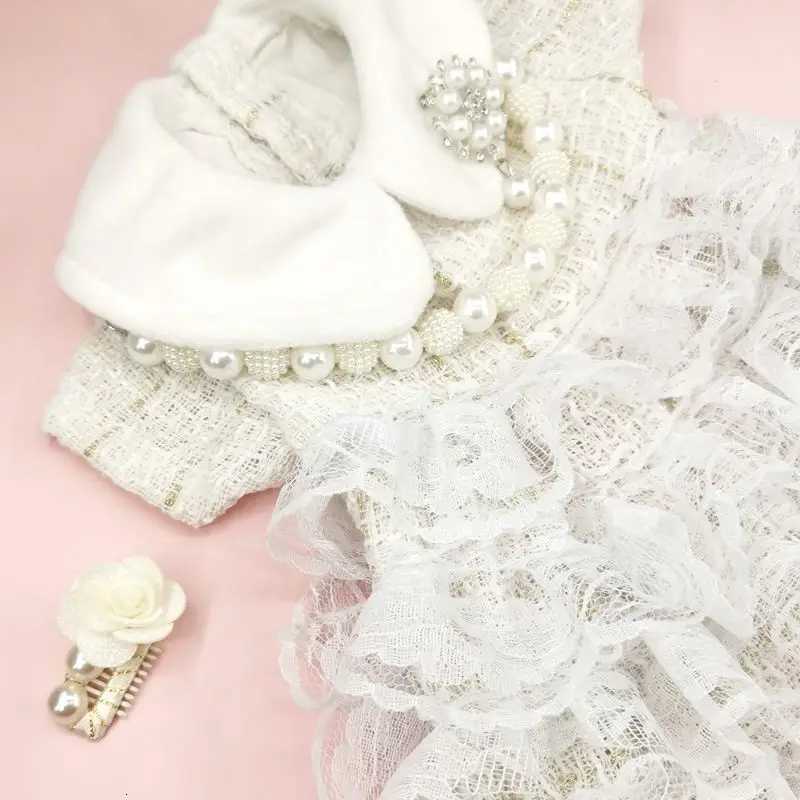 Pet Dog Dress Sweet Dog Princess Skirt Small Dog Cat Fashion Lace Shirt Skirt Spring Autumn Designer Clothes Poodle YorkiClothes M251208