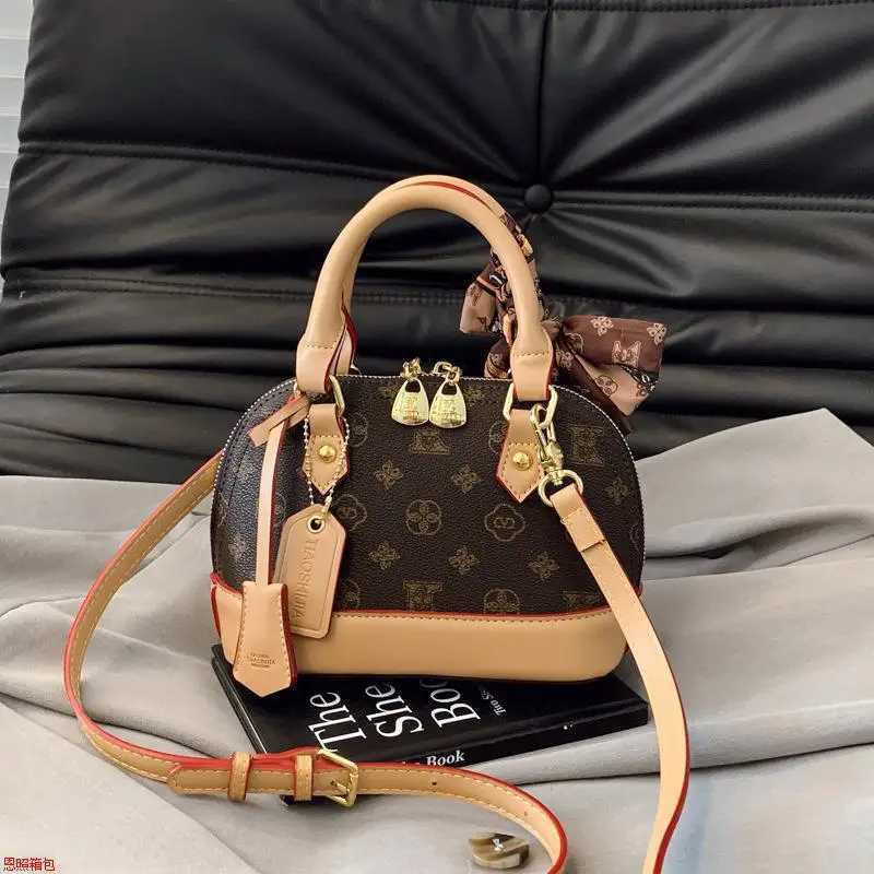 2025 Shell Print Crossbody Bag Fi Shoder Purse for Wen Textured Tote Elegant Day-to-Night Bag Chic Sling Bag Y251208