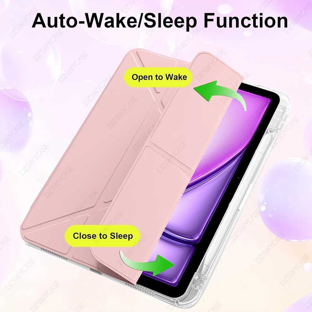 Case For iPad Pro 11 2018-2022 For iPad Air 109/11 M2 M3 Shockproof Hard Protective Slim Cover with Pencil Holder C251208