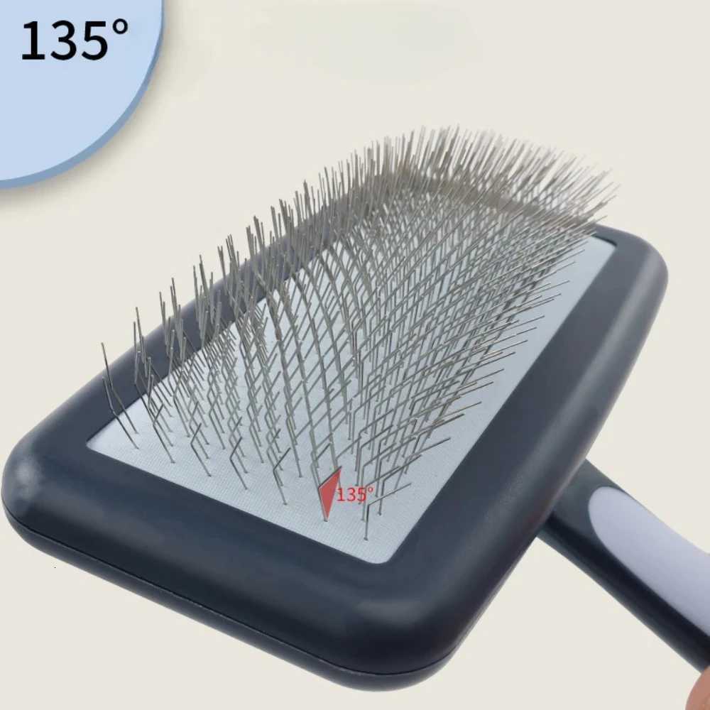 Professional Pet Grooming Comb with 135 Angled Pins Perfect for Fluffy Hair Cats and Dogs Hair Removal and Knot Detangling M251208 - view 4