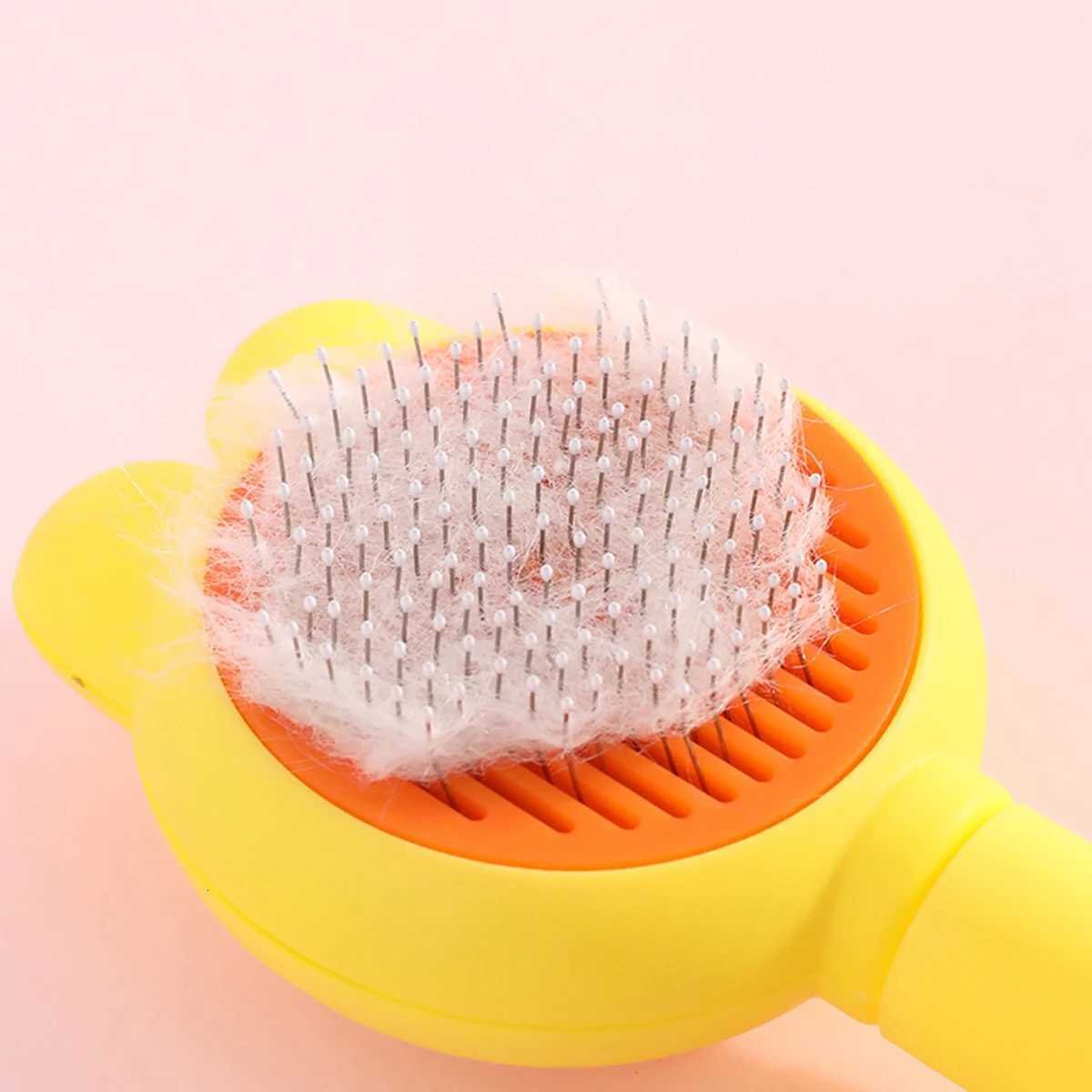 Pet Hair Removal Cleaning Brushing Comb One Click Cat Comb Massage Pet Beauty Cat Dog Floating Hair Massage Pet Comb M251208 - view 3