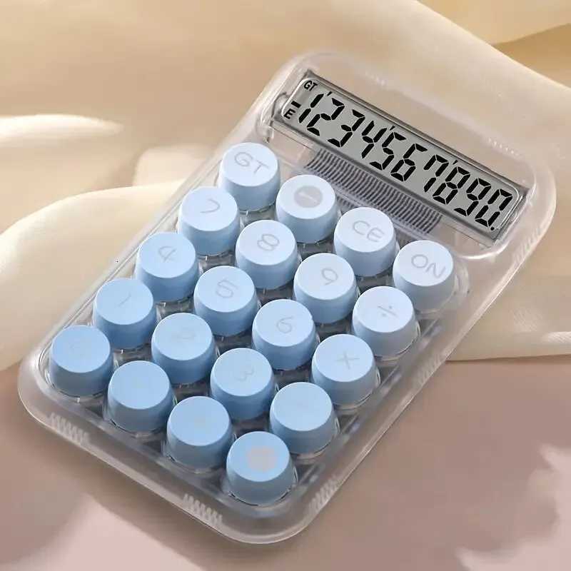 1pc Gradient Calcator 10 Digits Transparent Shell Calcator Aesthetic Calcator Kawaii Transparent Mticolor Calcator H251208