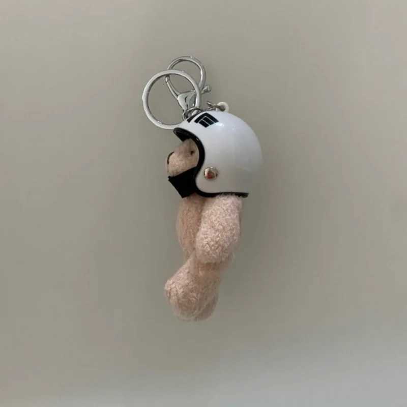 Cute Cartoon Helmet Bear Keychain Suitable For Hanging Mobile Phones Bags And Fashionable Pendants For KeysXJ251208 - view 6