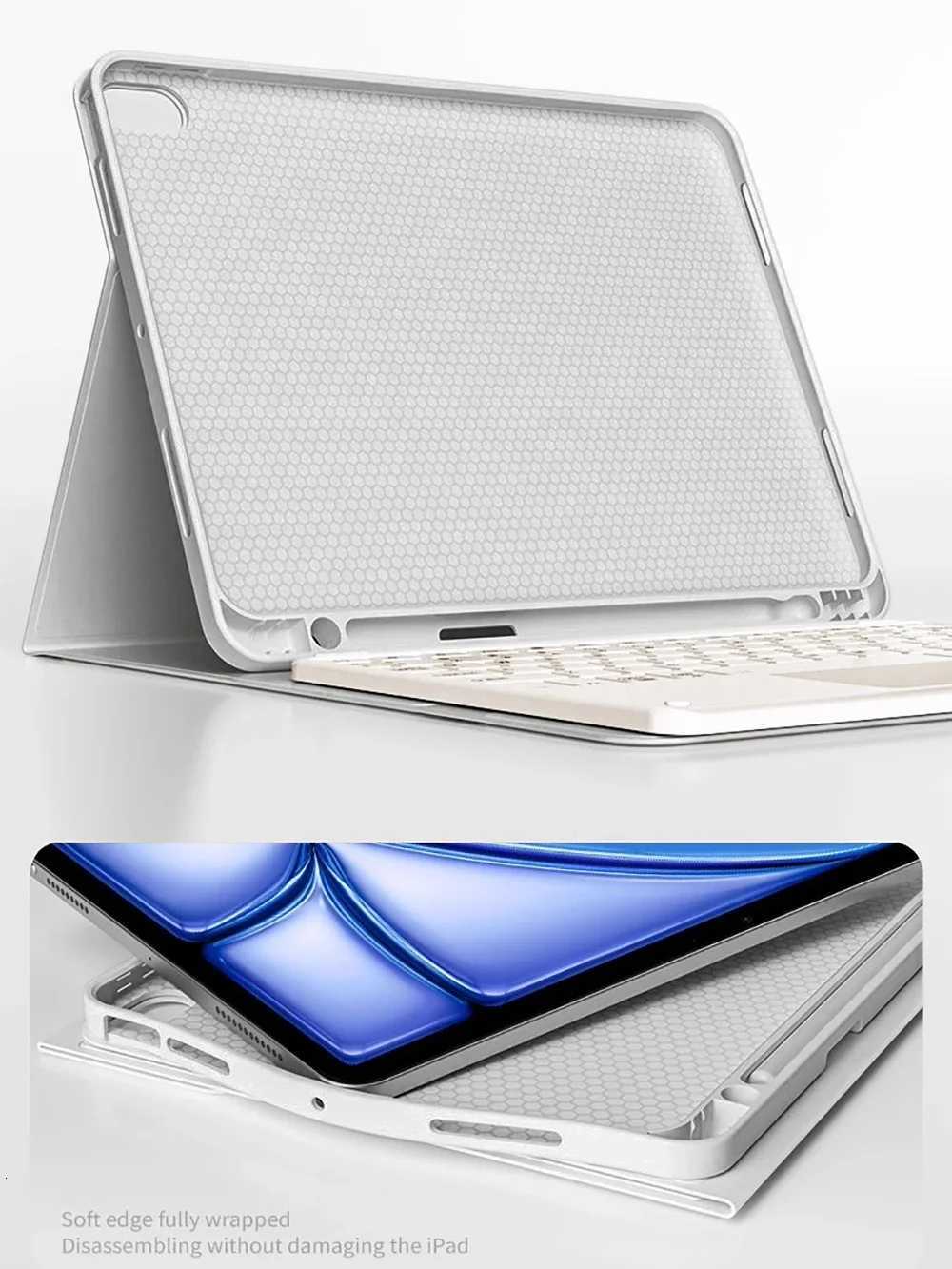 For 2024-2025 New iPad A16 11th Gen Keyboard Mouse Case for iPad Air M3 M2 11/13 Mini7 A17 Pro M4 Funda Magnetic Tablet Cover C251208