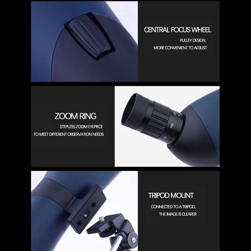 Borwolf 25-75X70 Professional Zo Telescope Spotting Scope High Magnification HD Bino Monocar For Bird Watching C251208