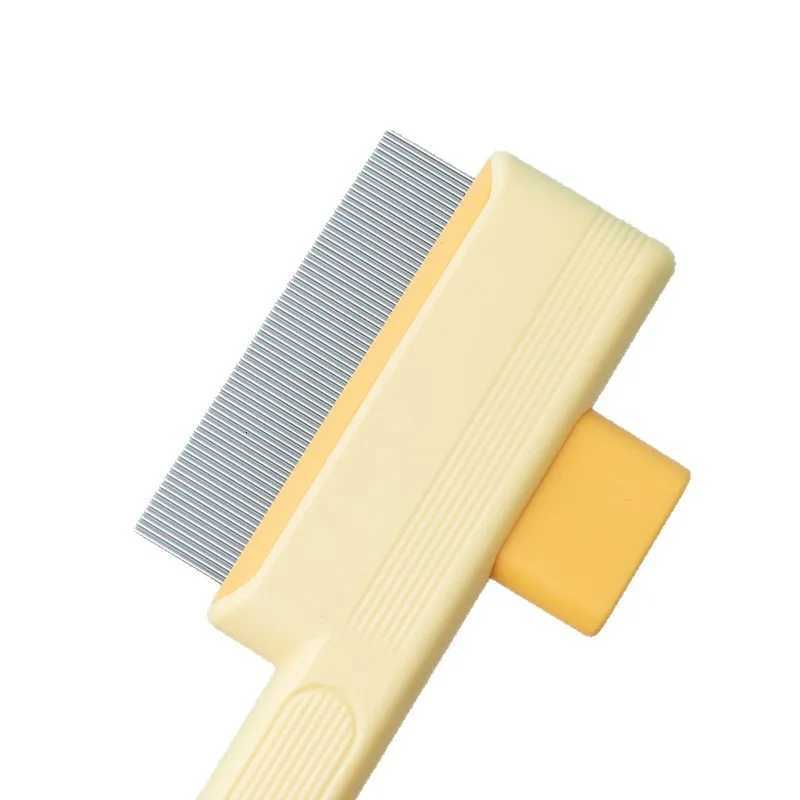One-Click Self-Cleaning Pet Hair Removal Comb for Cats Dogs Grooming Mass Flea Comb for Short Long Hair Pets M251208 - view 6