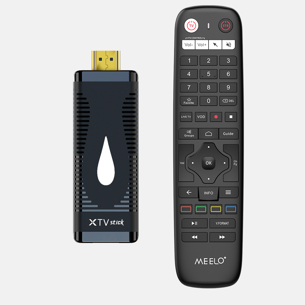 Meelo Plus Xtv Stick Allwinner H313 Android 10 2GB 16GB 5G Dual WiFi 4K Smart TV Box IR Remote Media Player