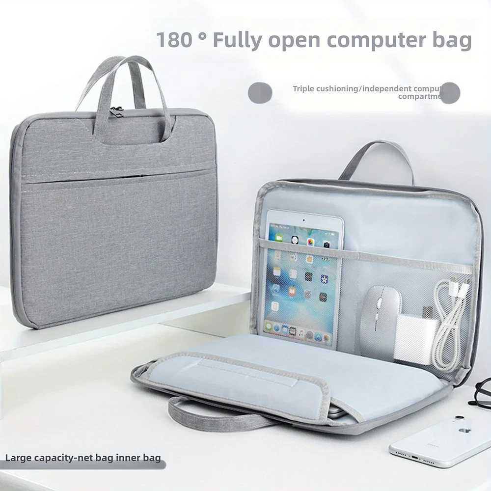 Laptop Bag For Xiaomi Lenovo Dell HP Notebook Computer Laptop Sleeve Case For Macbook Air Pro 13 14 142 15 156 Inch Handle BagT251208