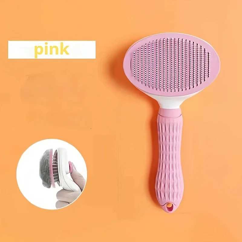 Easy One-Click Pet Hair Removal Brush - Gentle Grooming for Dogs Cats Pet Grooming M251208 - view 5
