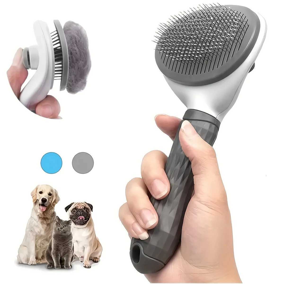 1/2 pack pet comb cat massage comb dog grooming brush stainless steel needle pet comb M251208