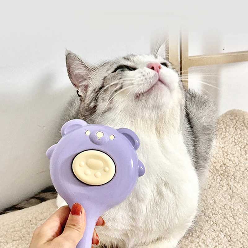 Pet supplies cat comb cartoon Little Bear hair removal massage stainless steel fine needle pet comb washable M251208 - view 3