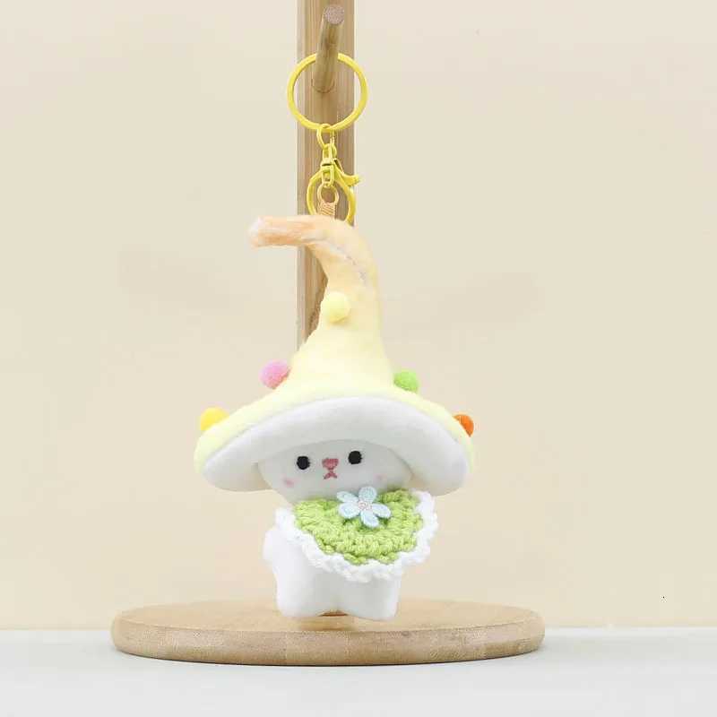 Cute Mushroom Elf Plush Keychain Charm Kawaii Soft Stuffed Animal Doll Pendant for Bag Backpack Luggage Car Key Women Girls GiftXJ251208 - view 6