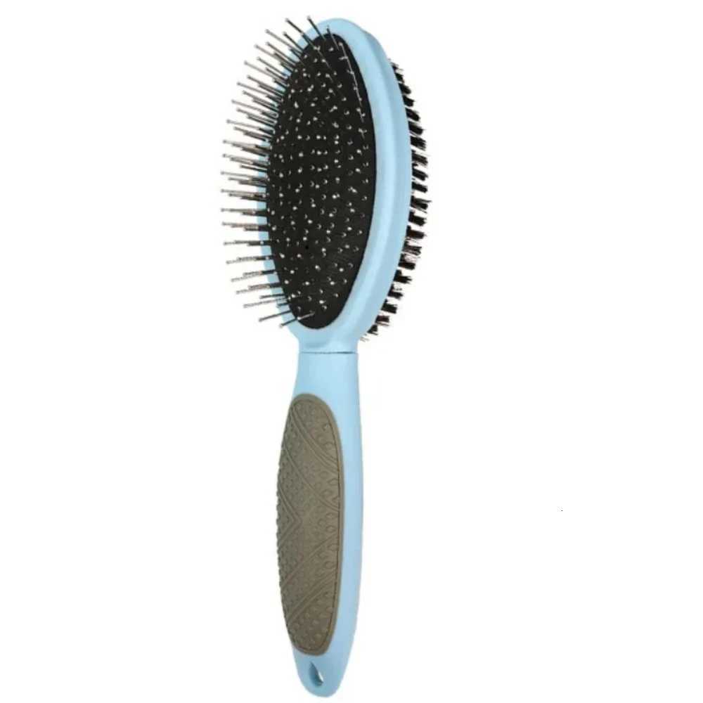 Dog Brush Dogs Comb Double-sided Dogs Hair Brush Pet Grooming Massage Comb Stainless Steel Dog Hair Remover Pet Supplies M251208 - view 7