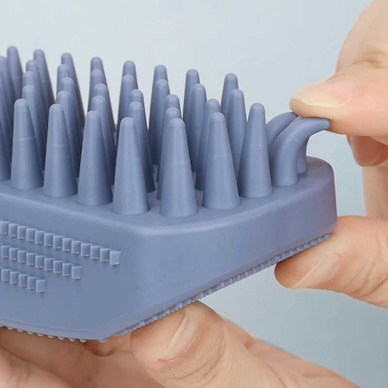 Pet Silicone Bath Brush Hair Shampoo Brush Head Scalp Brushes for Massage Pet Grooming Hair Removal Combs Pet Hair Scratcher M251208 - view 7