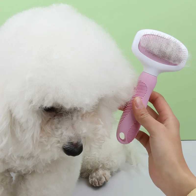 Dog Brush Dog Grooming Massage Dogs Brushes Cat Hair Comb Stainless Steel Combs for Dogs Hair Knot Opening Combs Pet Products M251208 - view 4