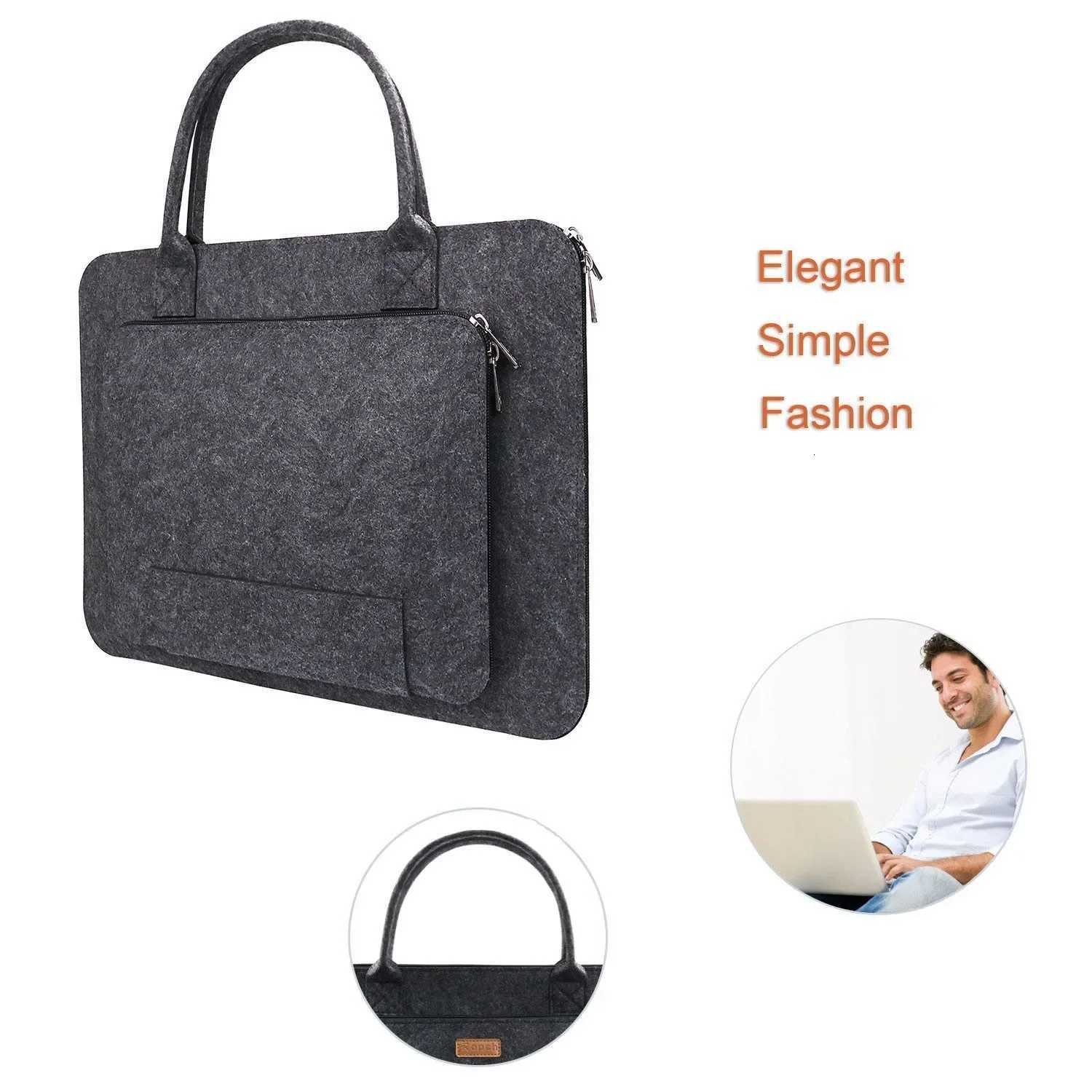 11/13/156/17 Inch Laptop Bag Felt Laptop Sleeve Notebook Computer Case Carrying Bag Pouch with Handle for Asus / LenovoT251208
