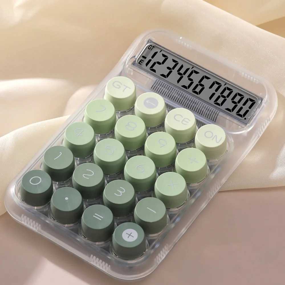 Widescreen Transparent Electronic Calcator 10 Digits Display Creative Transparent Pretty Calcators Colorf Portable H251208