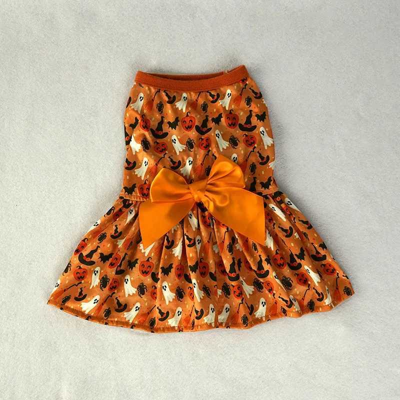 Halloween Dog pumpkin Clothes Chihuahua Yorkie Dress Funny Pet Clothing Dress Dog Costume Apparel Small Dogs Pet Supplies M251208
